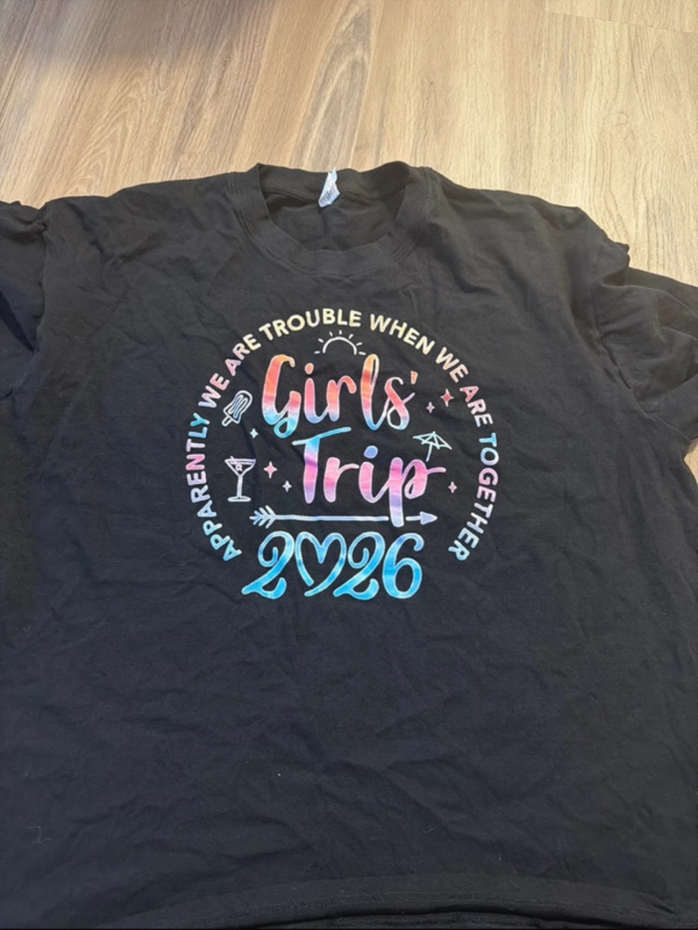 Girls Trip 2026 Graphic Tee - Black